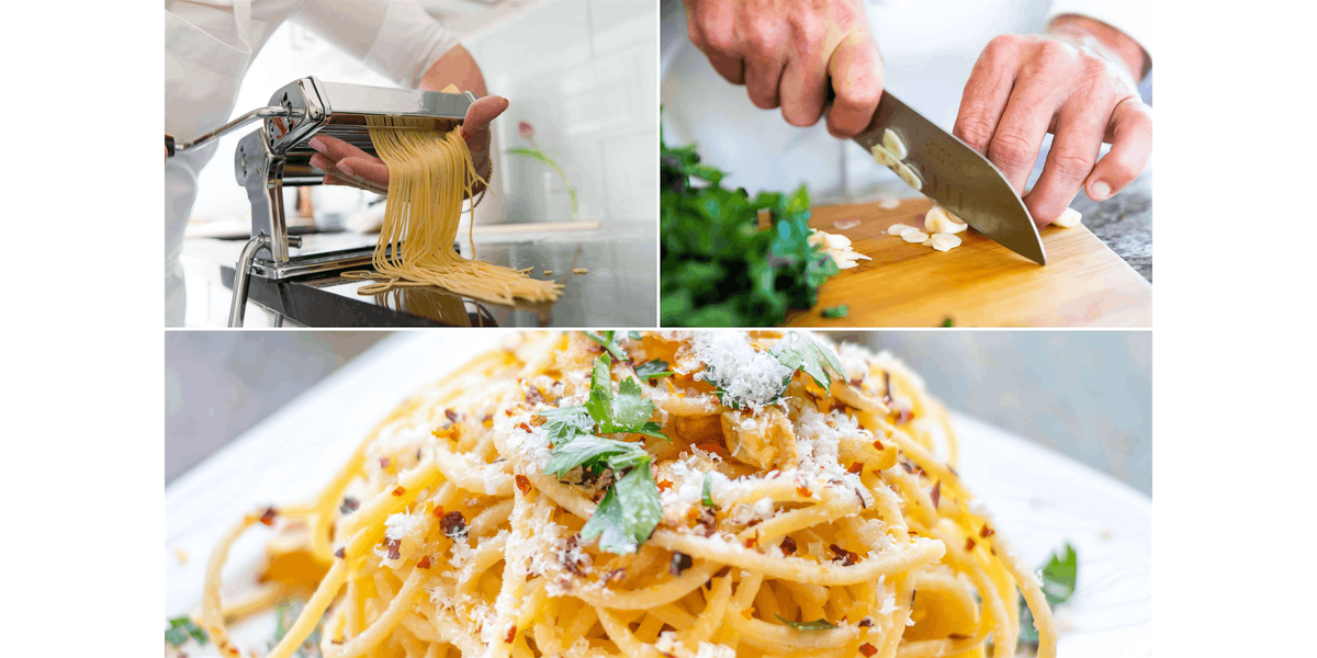 Craft Authentic Aglio e Olio Pasta With Chef Deanna - Pasta Making Cooking Class in Dallas | Classpop!™, 11 December