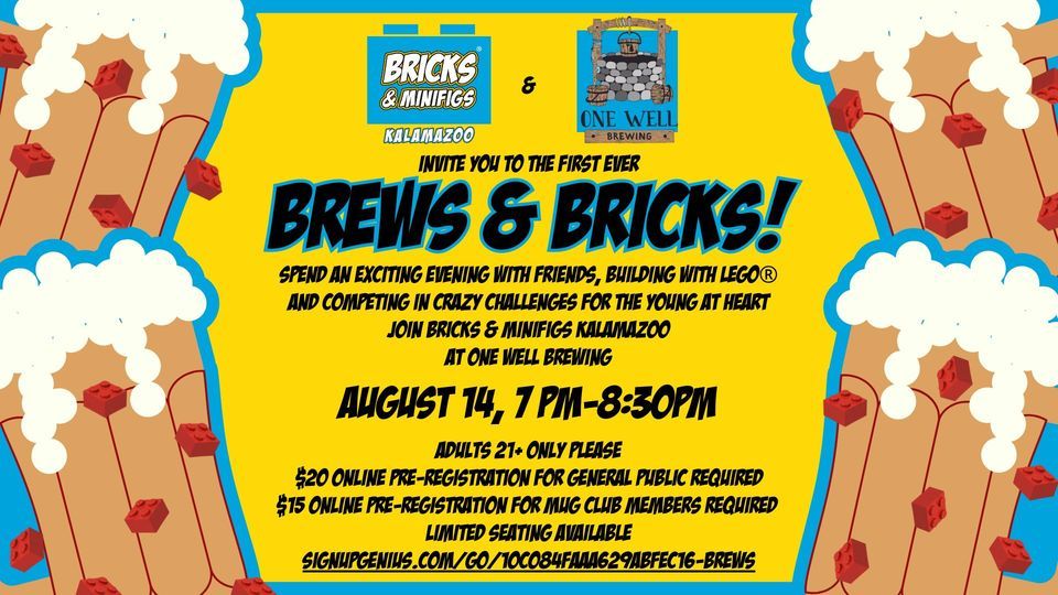 Bricks & Minifigs Kalamazoo Brews & Bricks One Well Brewing, One Well