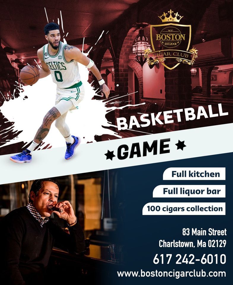 Celtics Game in Boston Cigar Club, Main Street Charlestown, Ma, Boston