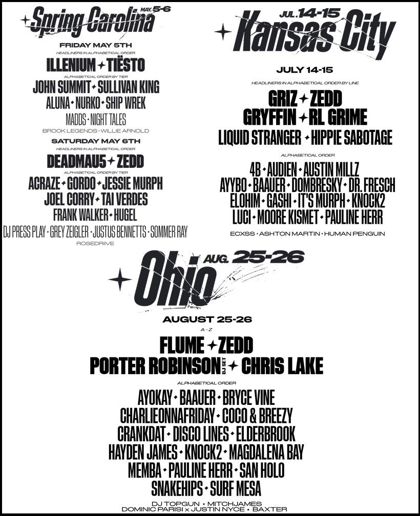 Breakaway Music Festival Michigan Deadmau5, Porter Robinson, Jessie