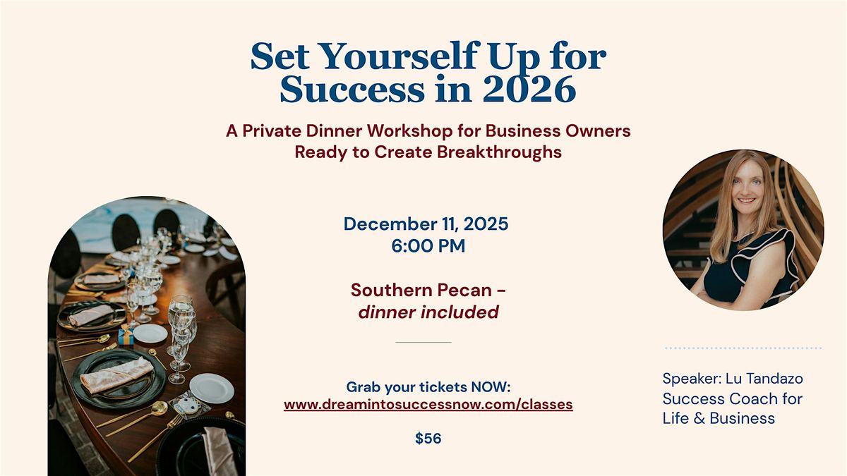 Set Yourself Up for Success in 2026, 11 December | Event in Charlotte | AllEvents