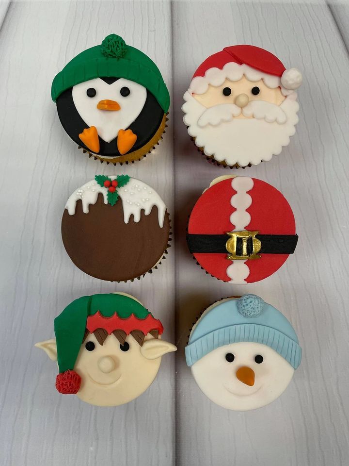 Christmas Cupcakes Class, Dunstable Cake House, December 6 2023