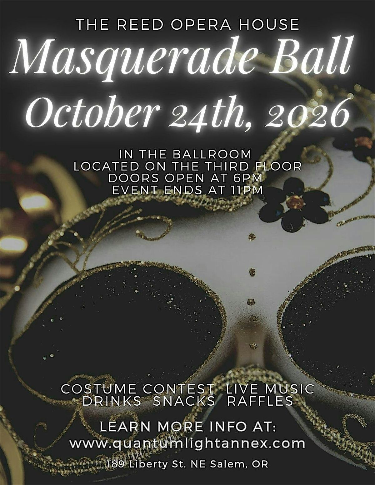 5th Annual Masquerade Ball organized by Quantum Light Annex, Reed Opera ...