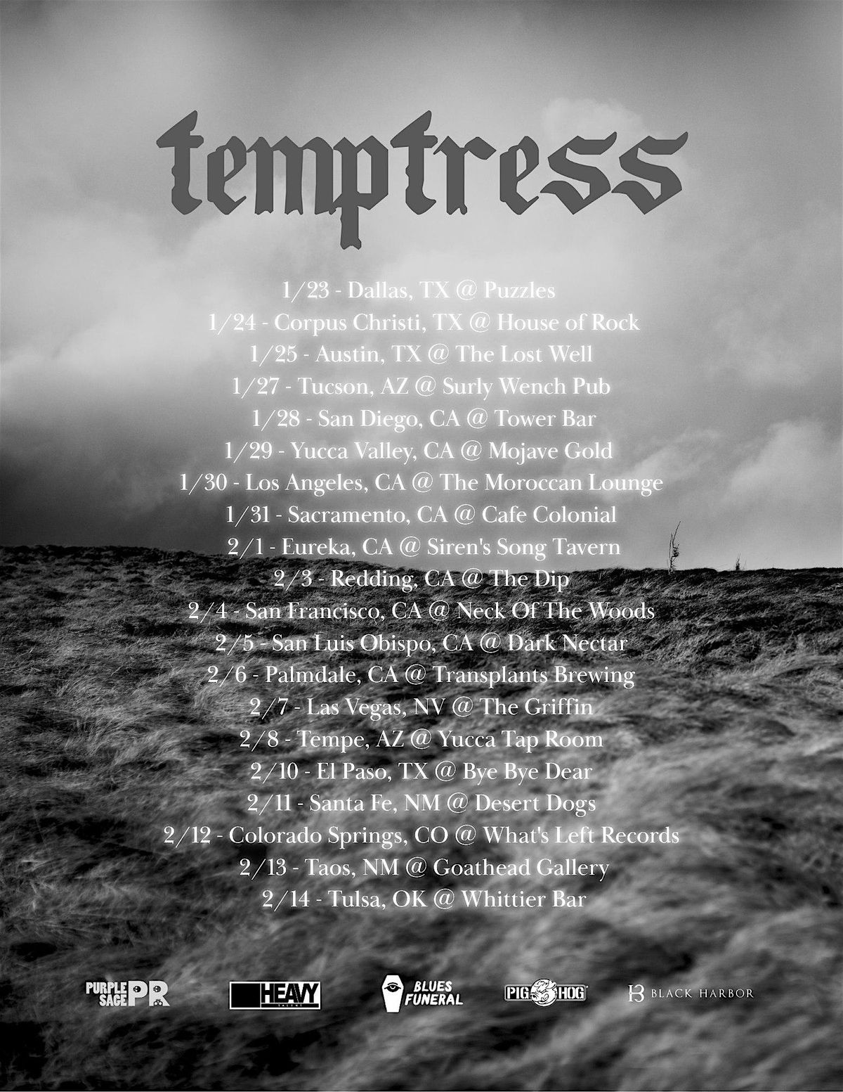 Temptress Plus Special Guests live at The Tower Bar, 28 January | Event in San Diego | AllEvents