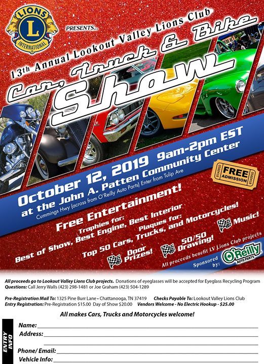 13th Annual Charity Car Show, John A. Patten recreation center