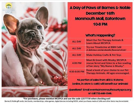 A Day Of Paws At Barnes Noble West Long Branch
