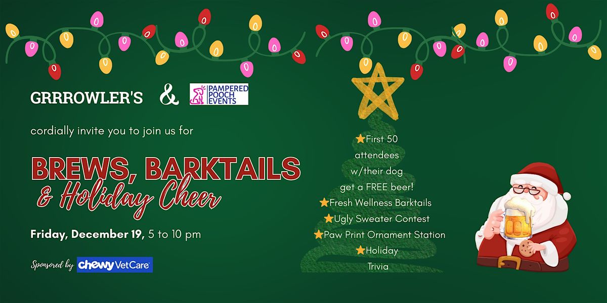 Brews, Barktails, and Holiday Cheer!, 19 December | Event in The Colony | AllEvents