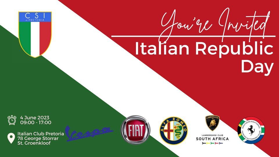 Italian Republic Day Festival , Italian Club Pretoria, 4 June 2025