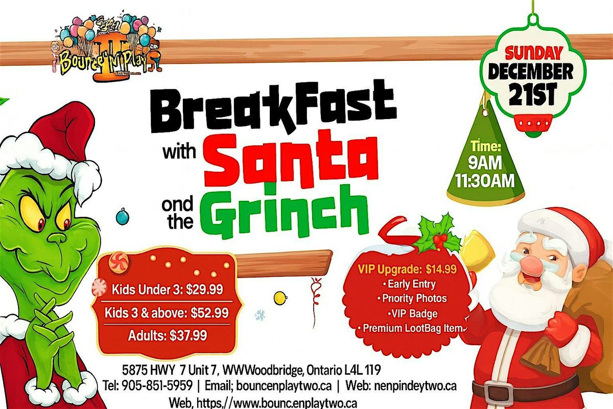 Breakfast with Santa & The Grinch, 21 December | Event in Vaughan | AllEvents