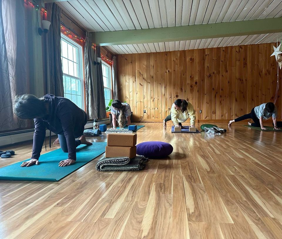 Tuesday Morning Yoga in LITTLETON, NH, Root to Bloom, Gilman, December