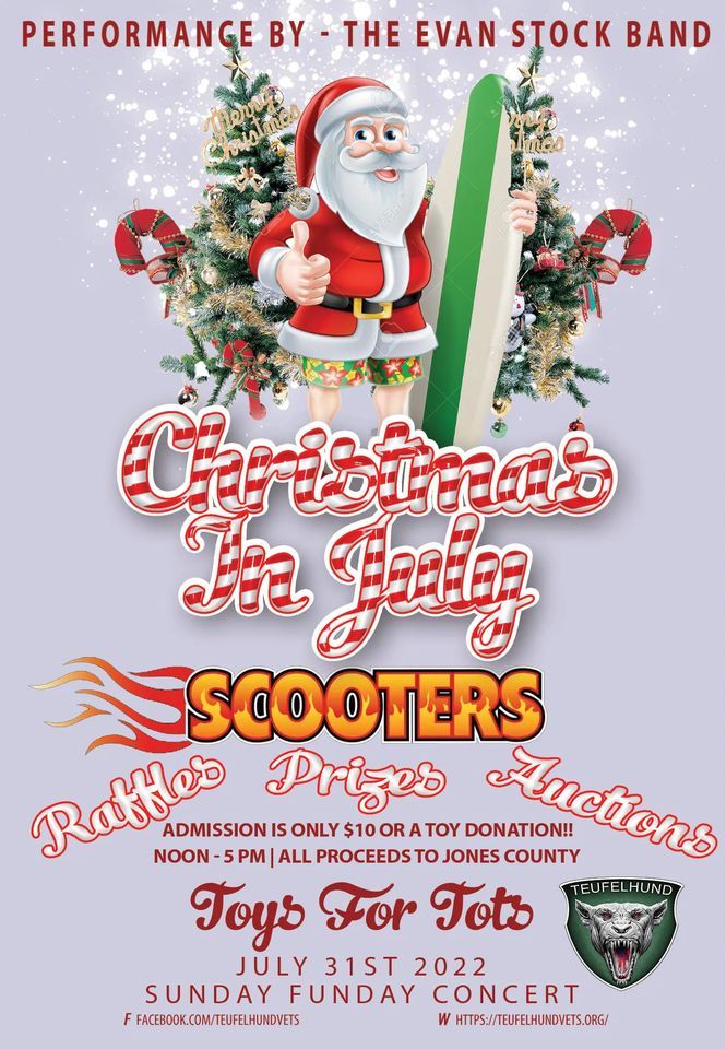 Christmas Concerts 2022 Des Moines Christmas In July Sunday Funday Concert, Scooters Bar And Grill, Anamosa,  July 31 2022 | Allevents.in