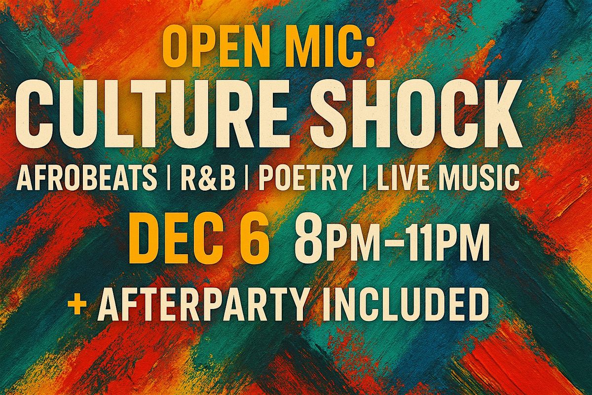 rhythm and poetry ( RHYTHM AND VIBES ) OPEN MIC CULTURE SHOCK @PHIRI, 27 December | Event in indianapolis