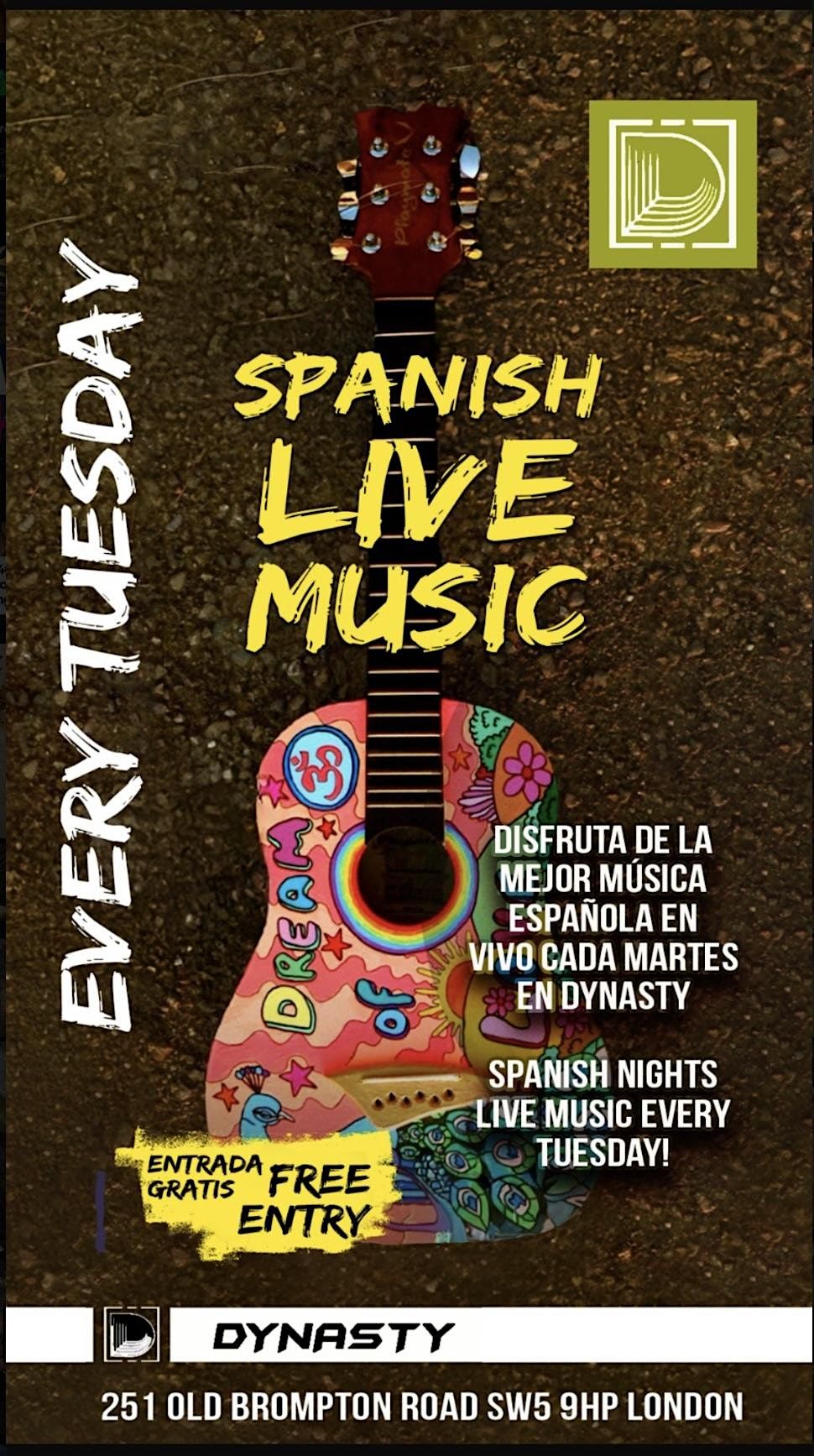 Spanish Live Music Nights at Dynasty | Event in London | AllEvents