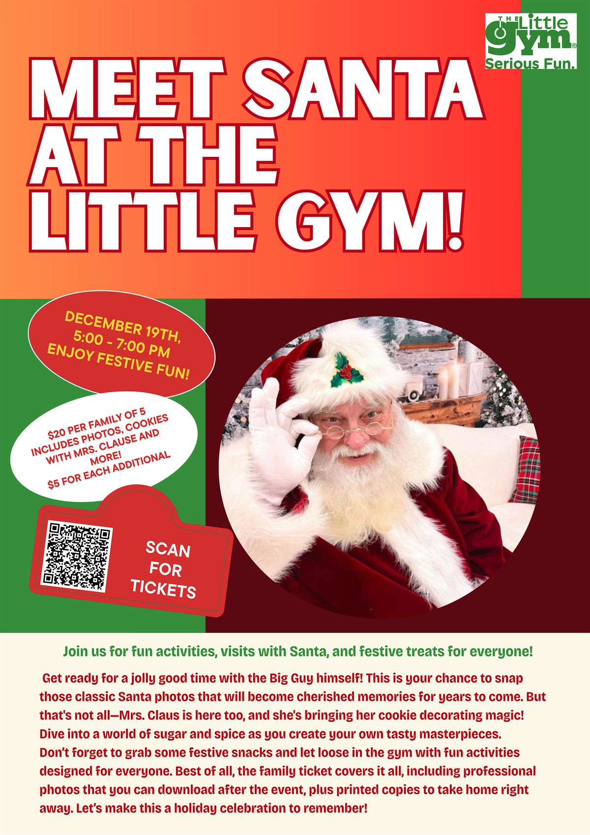 Santa and Mrs. Claus coming to The Little Gym!, 19 December | Event in Tulsa | AllEvents