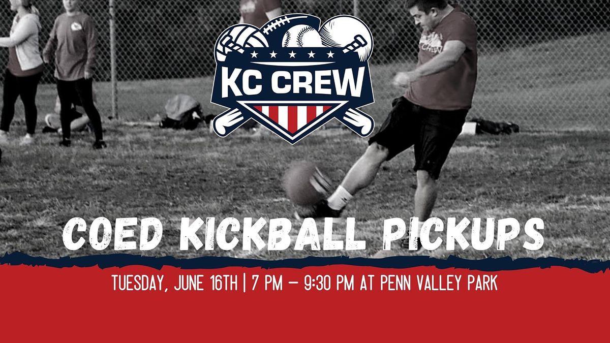 FREE Pick Up CoEd Kickball, Penn Valley Park, Kansas City, 16 June 2020