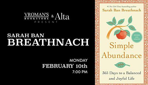 Sarah Ban Breathnach Simple Abundance At Vroman S Bookstore Pasadena