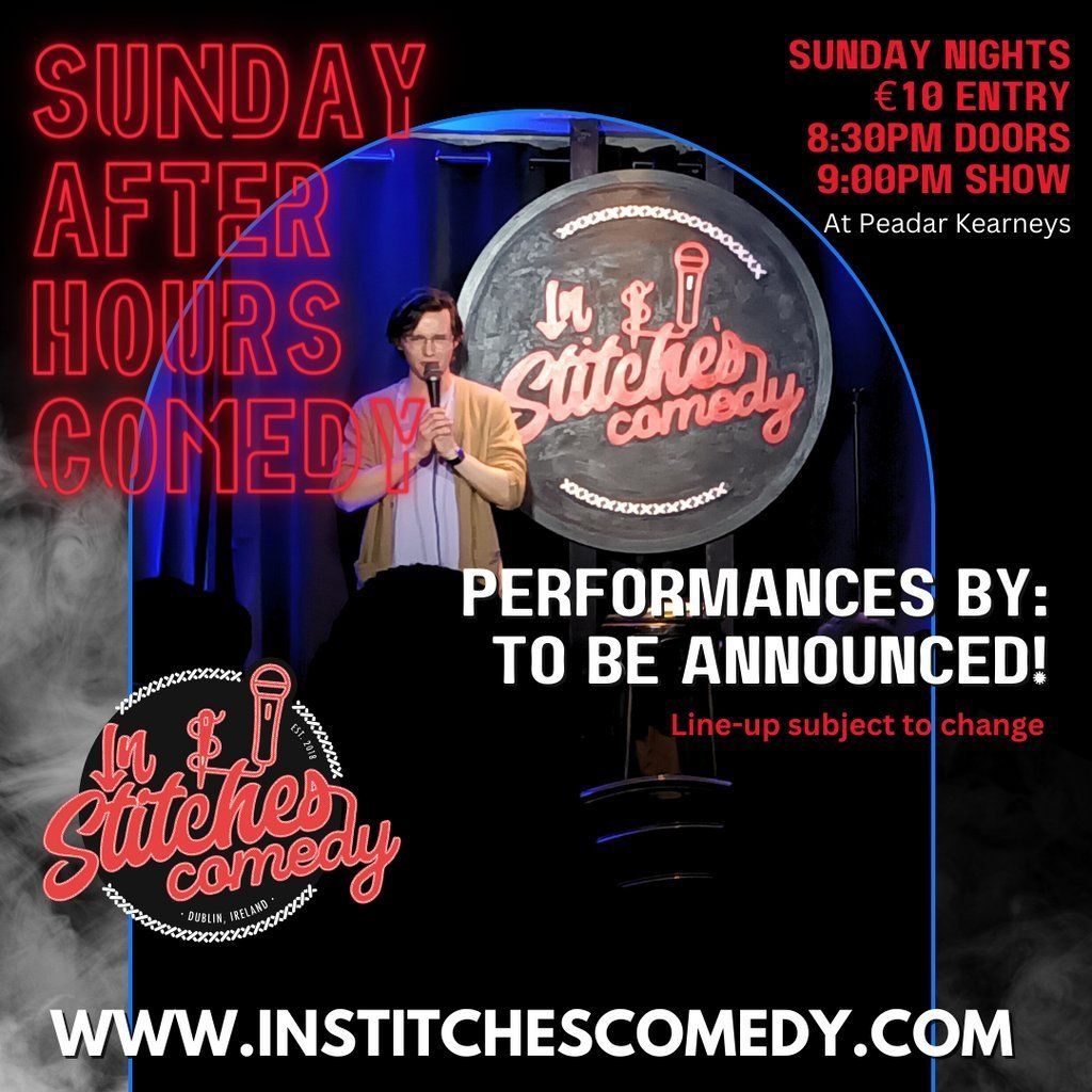 In Stitches Comedy Sundays, 22 June | Event in Dublin | AllEvents