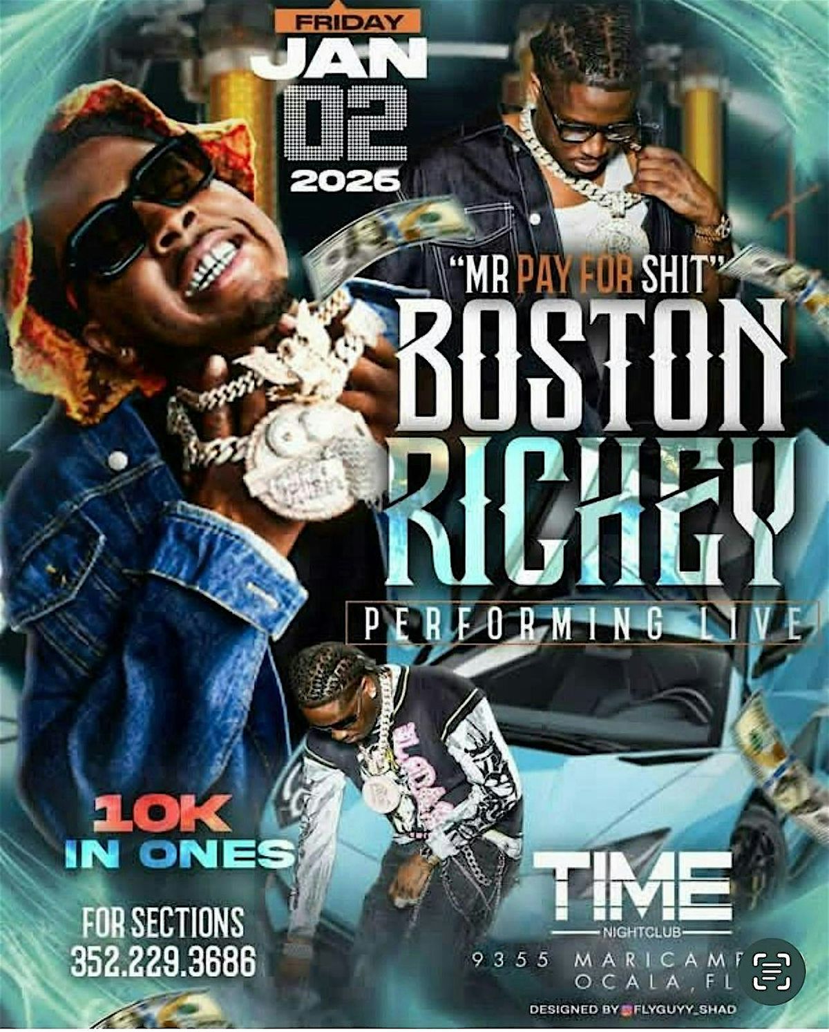 BOSTON RICHEY PERFORMING LIVE POWERED BY RICKY WAYY, 2 January | Event in Ocala | AllEvents