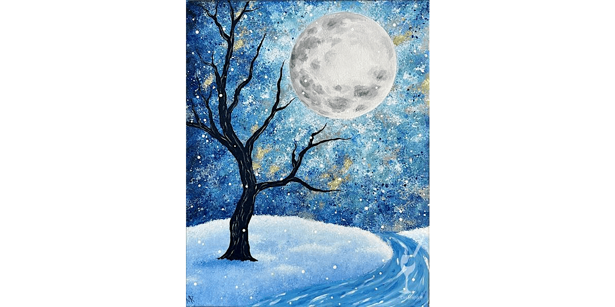 Winter's Moonlit River - Paint and Sip in San Antonio | Classpop!™, 29 December | Event in San Antonio | AllEvents