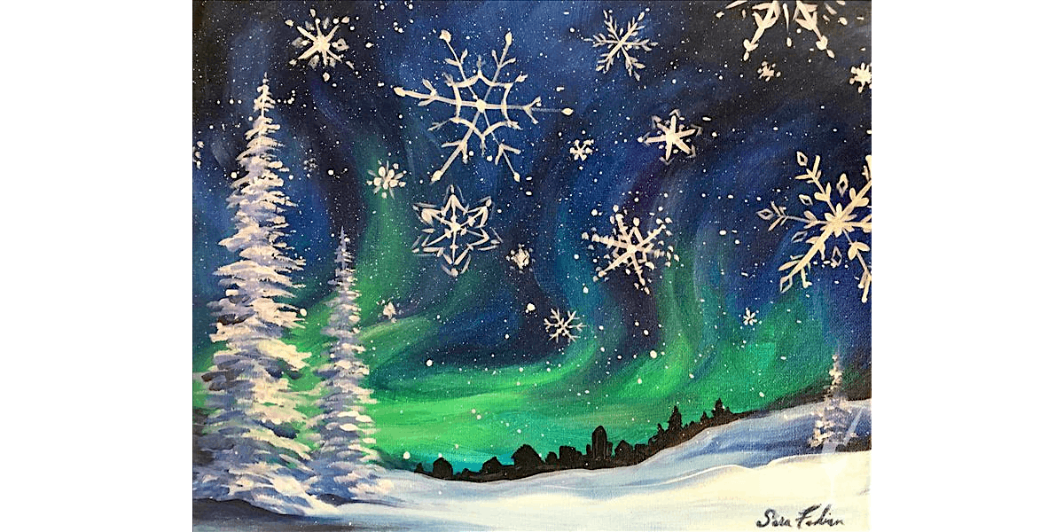 A Snowy Forest - Paint and Sip in Houston | Classpop!™, 12 December | Event in Baytown | AllEvents