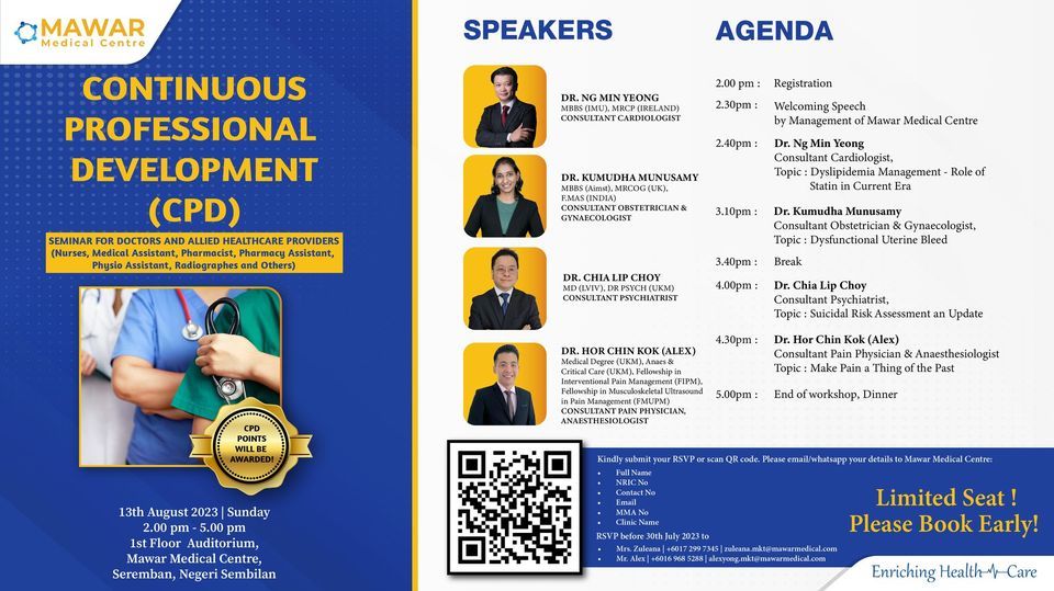 Continuous Professional Development (CPD) Talk, Mawar Medical Centre ...
