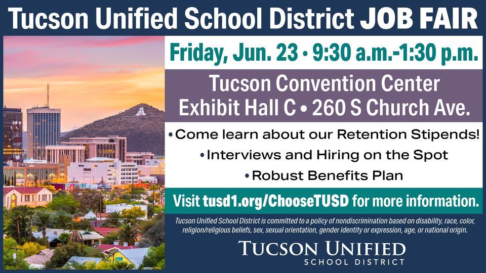 Tucson Unified School District Job Fair Tucson Convention Center tucson-unified-school-district-job-fair-tucson-convention-center