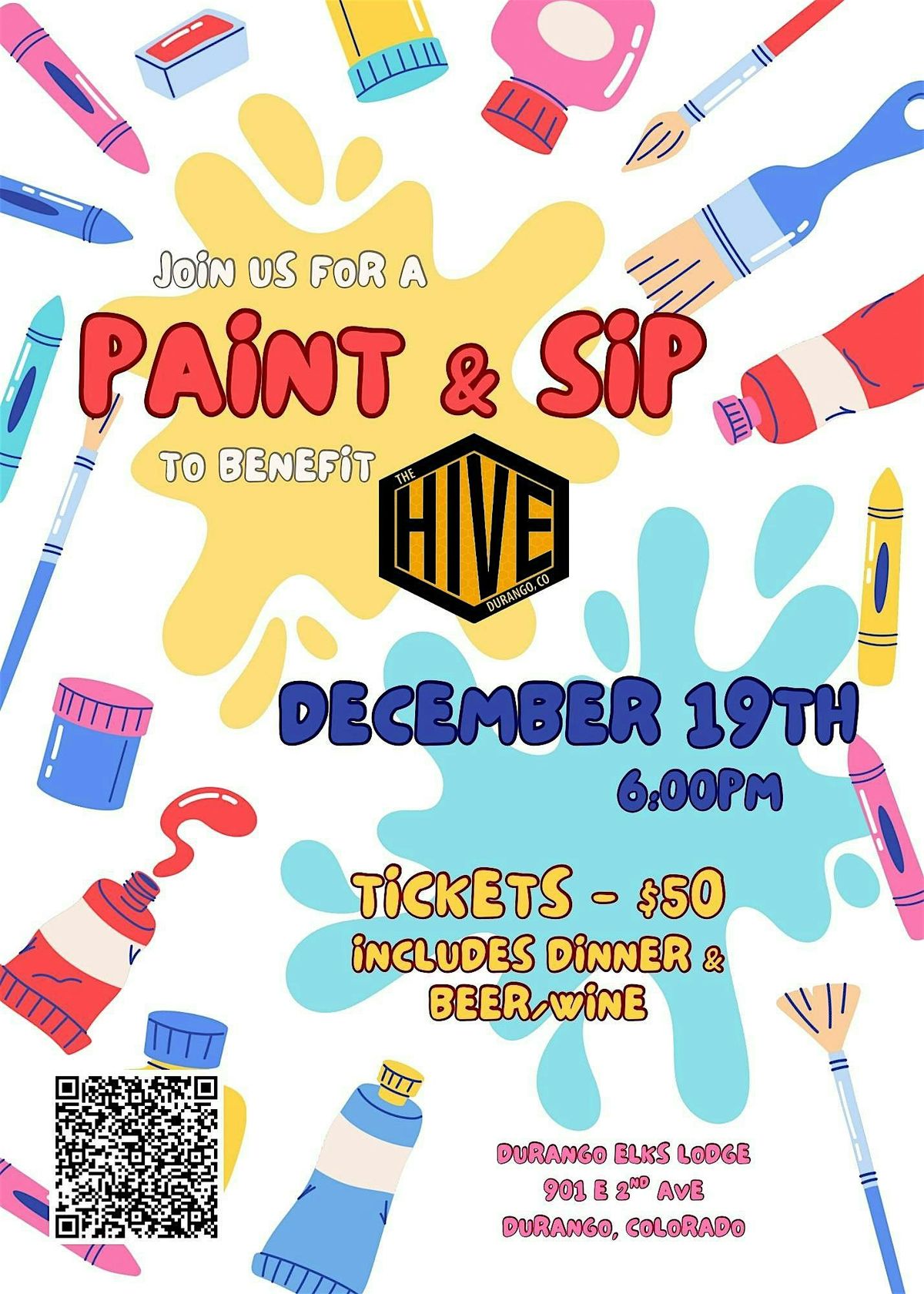Holiday Paint N Sip with Aaron Schenk, 19 December | Event in Durango | AllEvents
