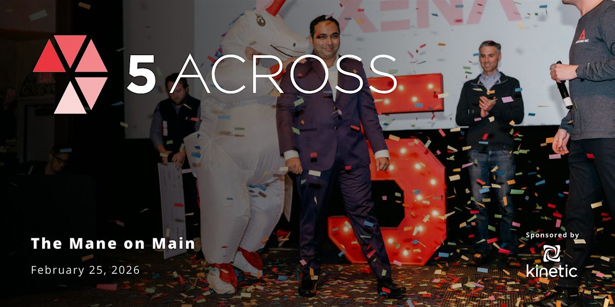 5 Across February 2026 Entrepreneur Pitch Competition - Awesome Inc, 25 February | Event in Lexington | AllEvents