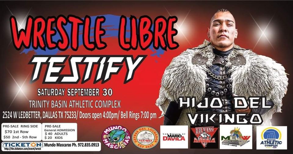 Dallas,Texas Wrestle Libre TESTIFY, Trinity Basin Preparatory Athletic