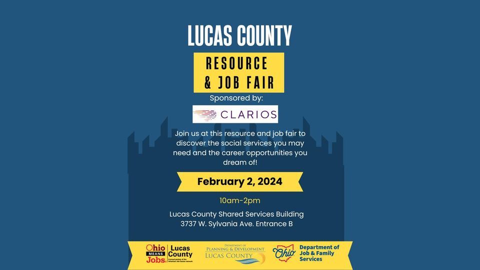 Lucas County Resource and Job Fair , 3737 W. Sylvania Ave Toledo, OH