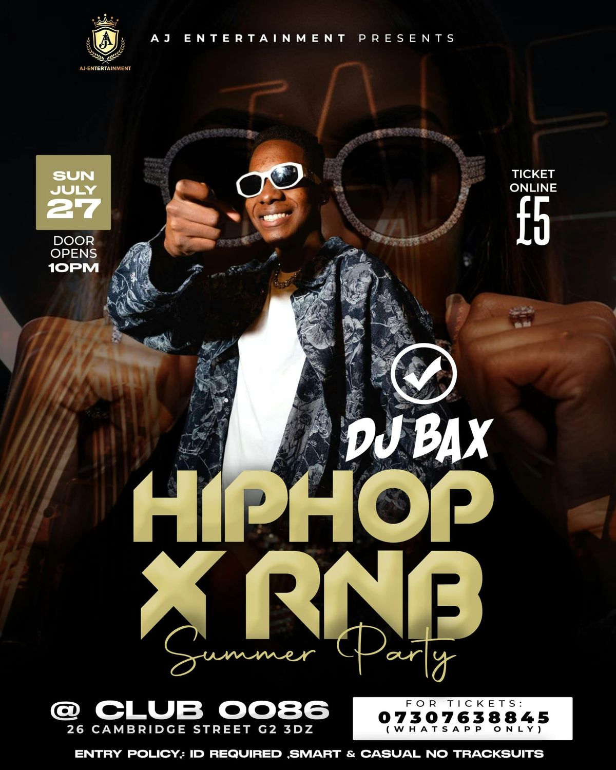 HipHop x RnB Summer Party with DJ BAX , 27 July | Event in Glasgow | AllEvents