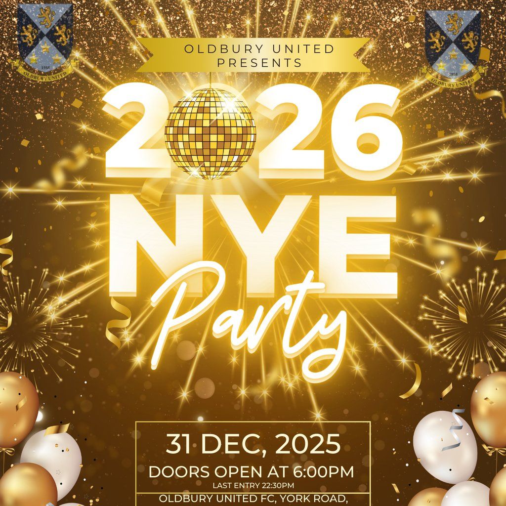 Oldbury United New Year's Party, 31 December | Event in West Bromwich | AllEvents