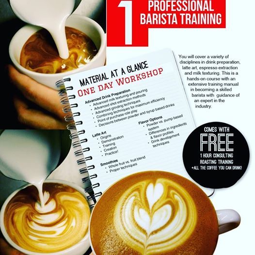 Professional Barista Training With Advanced Latte Art At