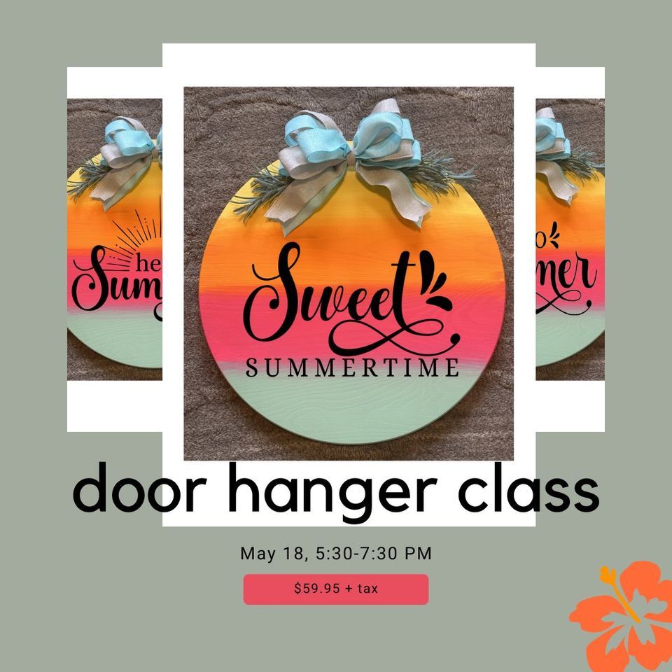 Summer Door Hanger Class, ReInvintage Home, Lascassas, May 30 2023