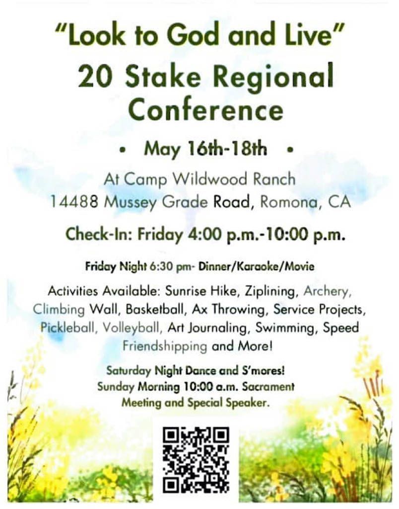 YSA Regional Conference, 16 May | Event in Romona | AllEvents