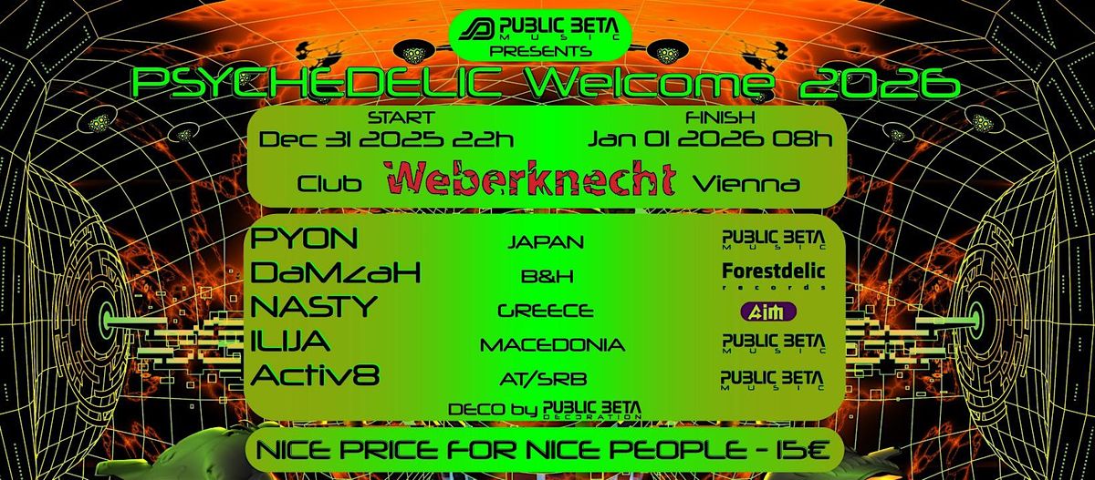 Psychedelic Welcome 2026, 31 December | Event in Wien | AllEvents