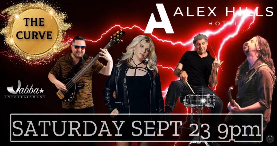 The Curve Band Rock the Alex Hills Hotel, The Alexandra Hills Hotel, September 23 2023