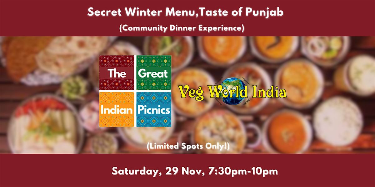 Secret Winter Menu: Taste of Punjab, 29 November | Event in Barcelona | AllEvents