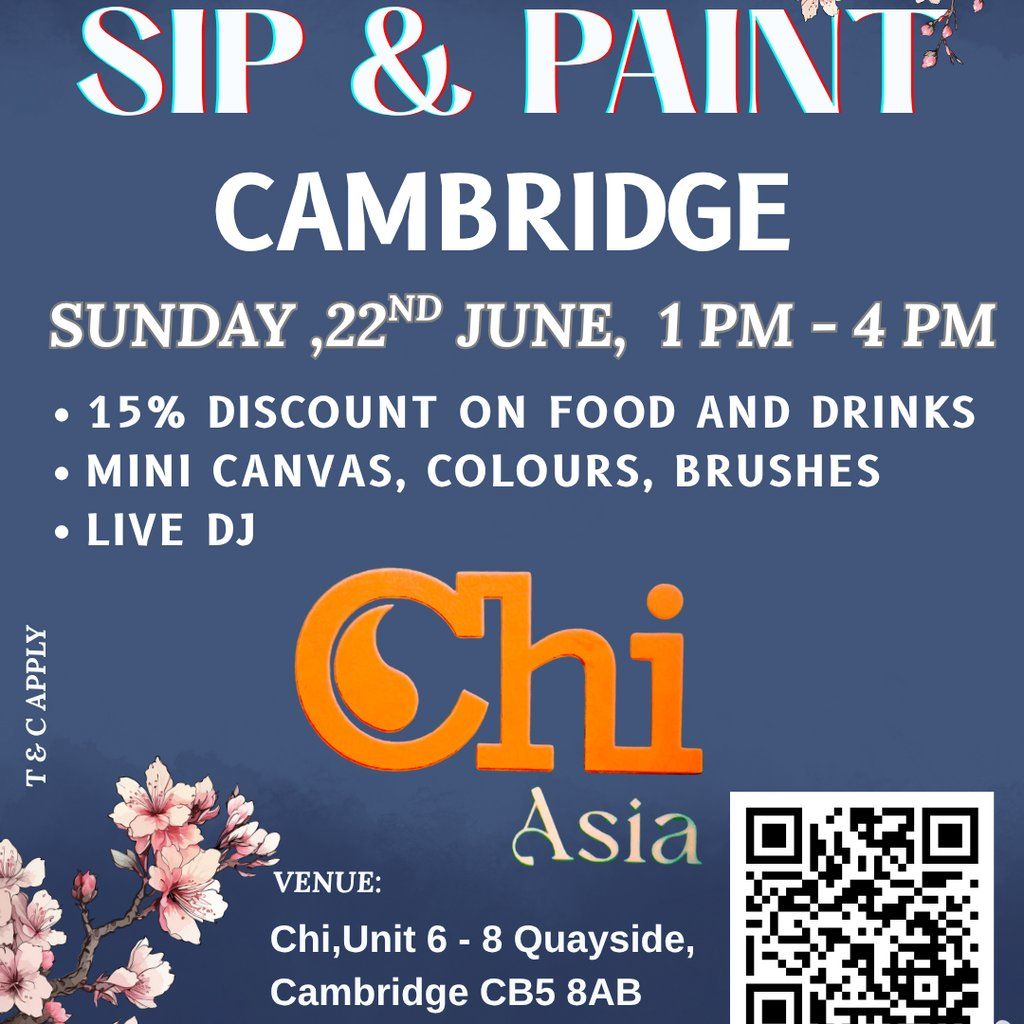 SIP & PAINT Party - Cambridge, 22 June | Event in Cambridge | AllEvents
