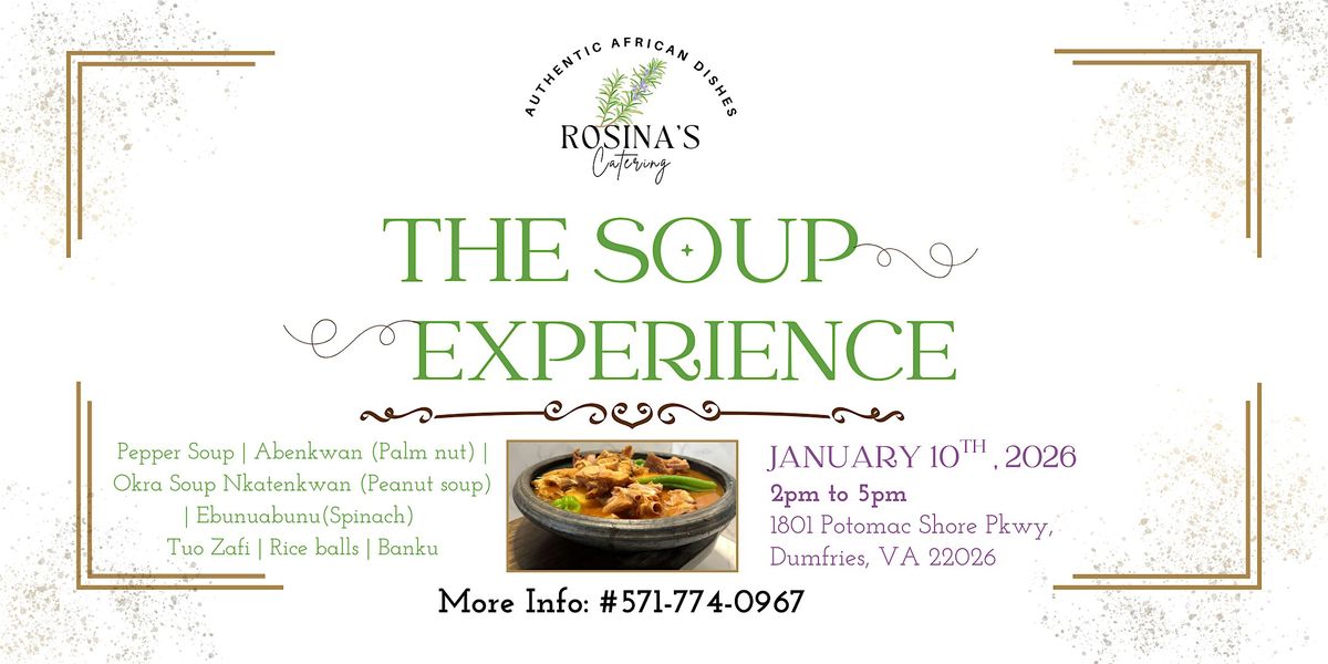The Soup Experience, 10 January | Event in Dumfries | AllEvents