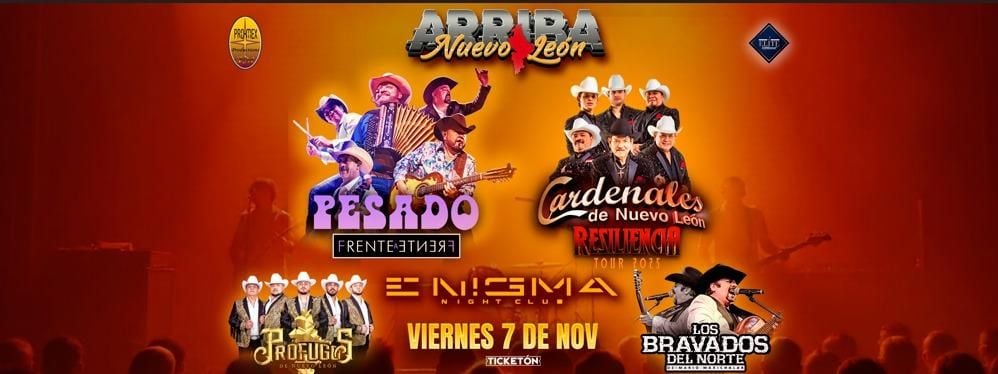 PESADO, CARDENALES DE NUEVO LEON & MAS, 7 November | Event in Raleigh | AllEvents