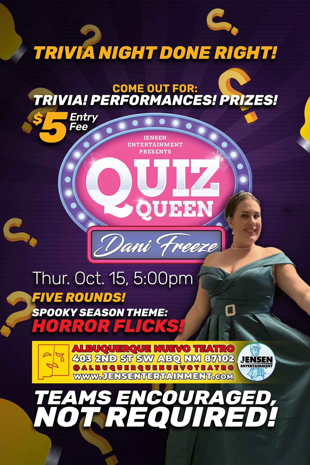Quiz Queen Dani Freeze