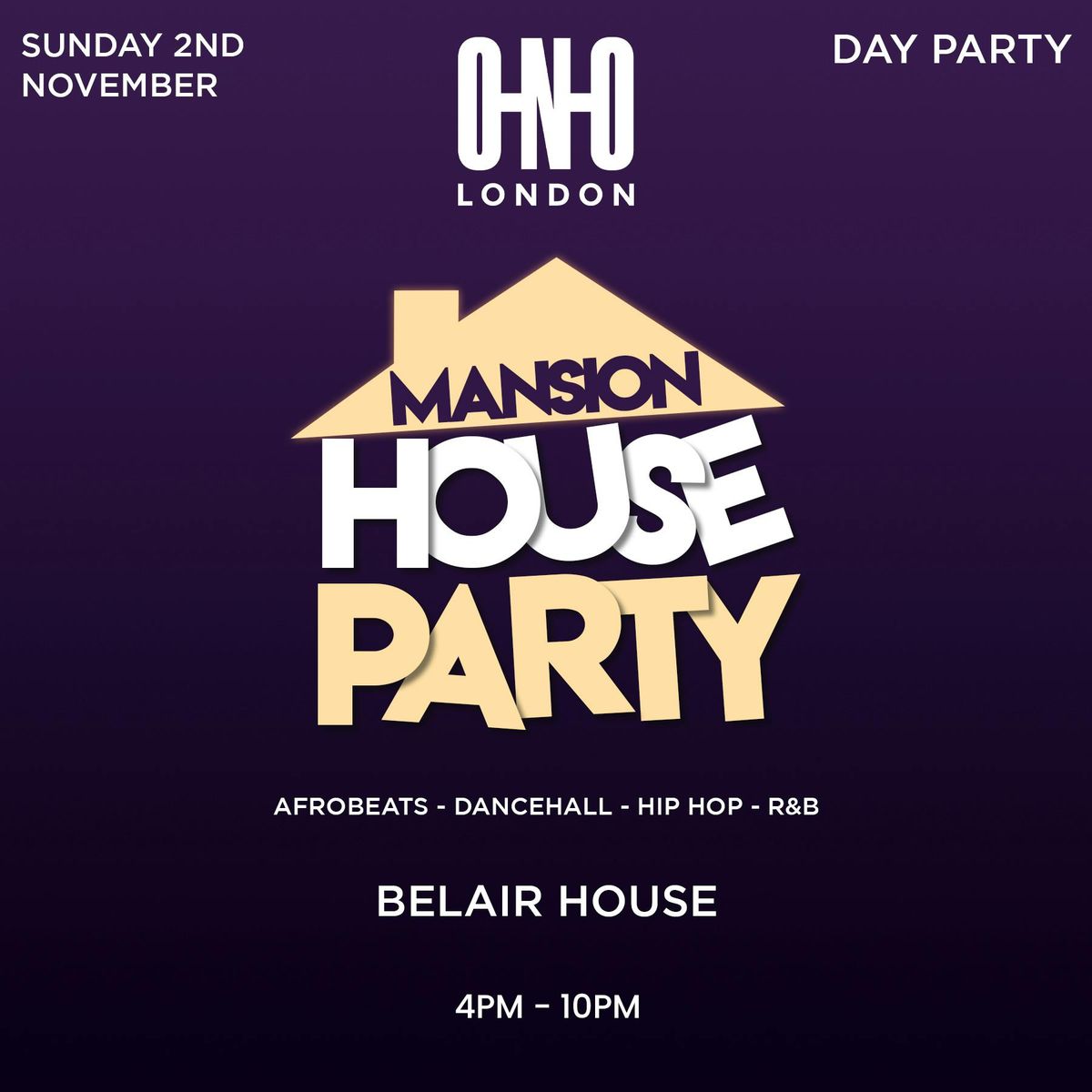 MANSION HOUSE PARTY , 2 November | Event in Croydon | AllEvents
