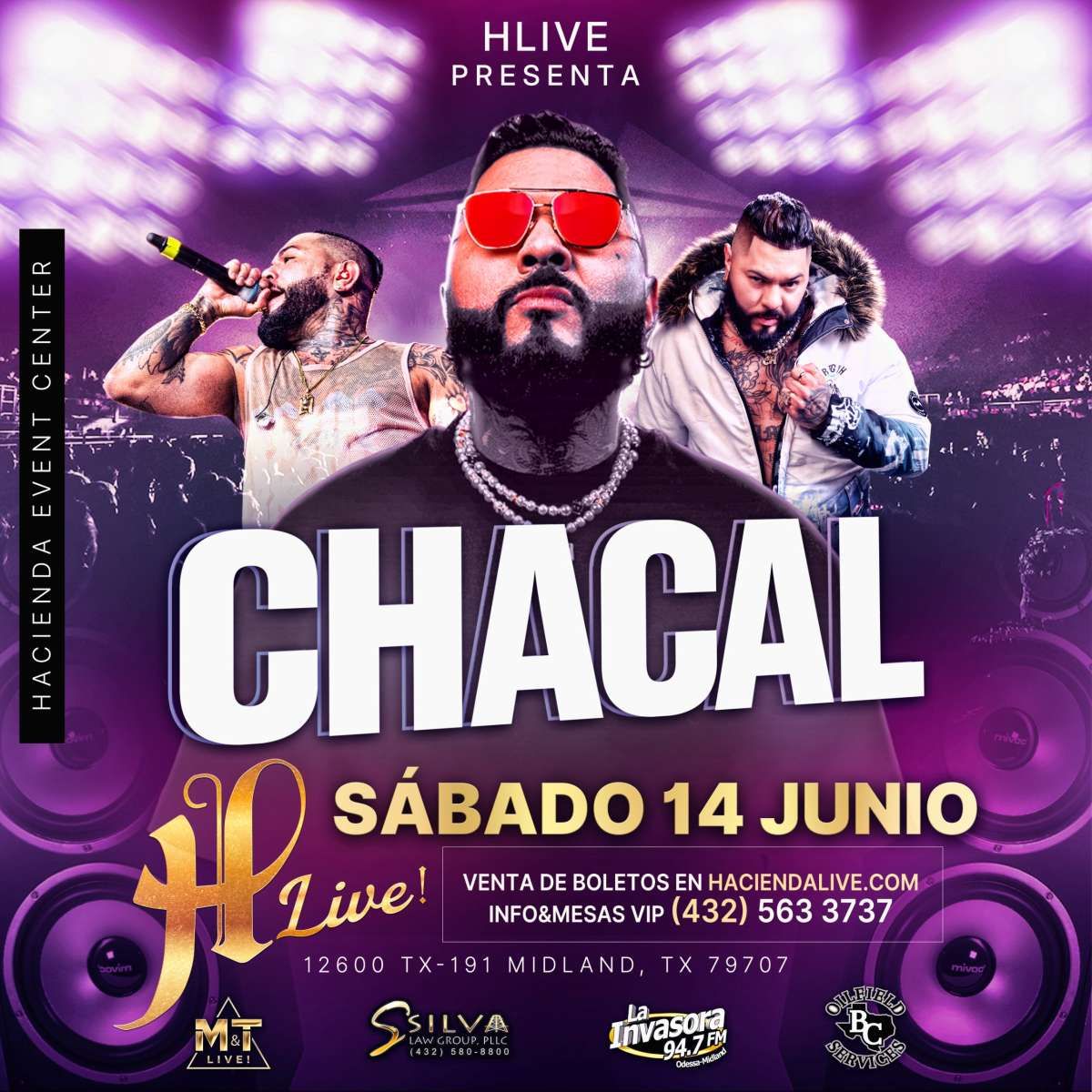 El Chacal at The Ranch Concert Hall and Saloon, 21 June | Event in Fort Myers | AllEvents