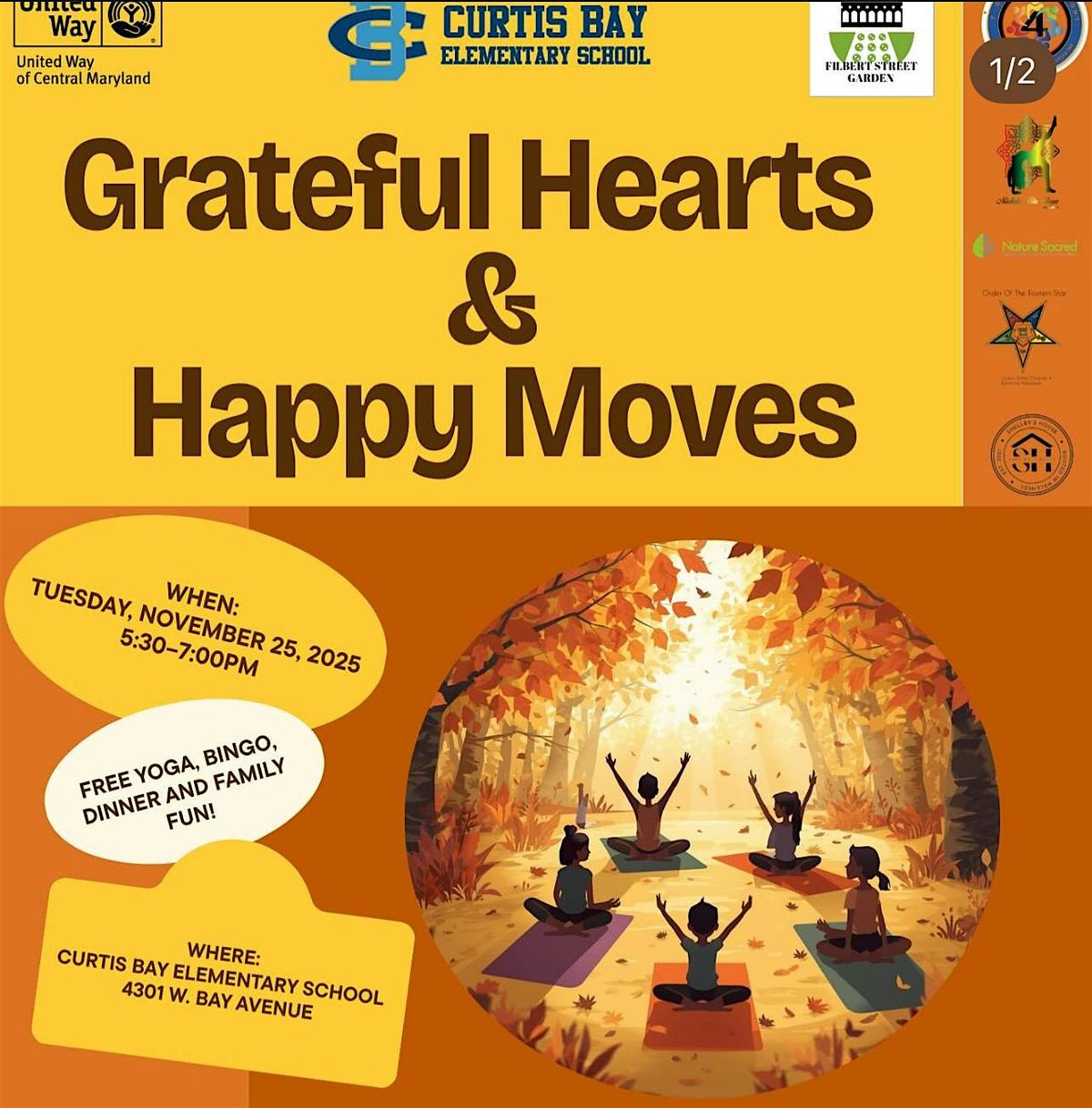 Grateful Hearts & Happy Moves, 25 November | Event in Baltimore | AllEvents