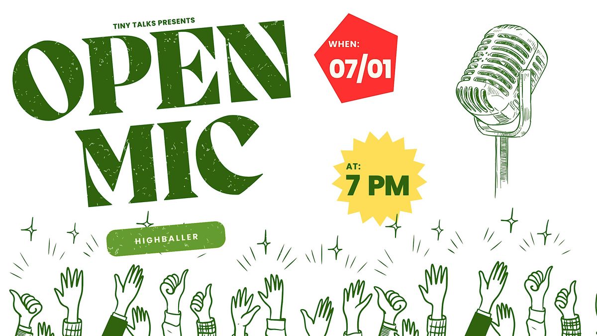 Tiny Talks Open Mic Night, 7 January | Event in Stockport | AllEvents