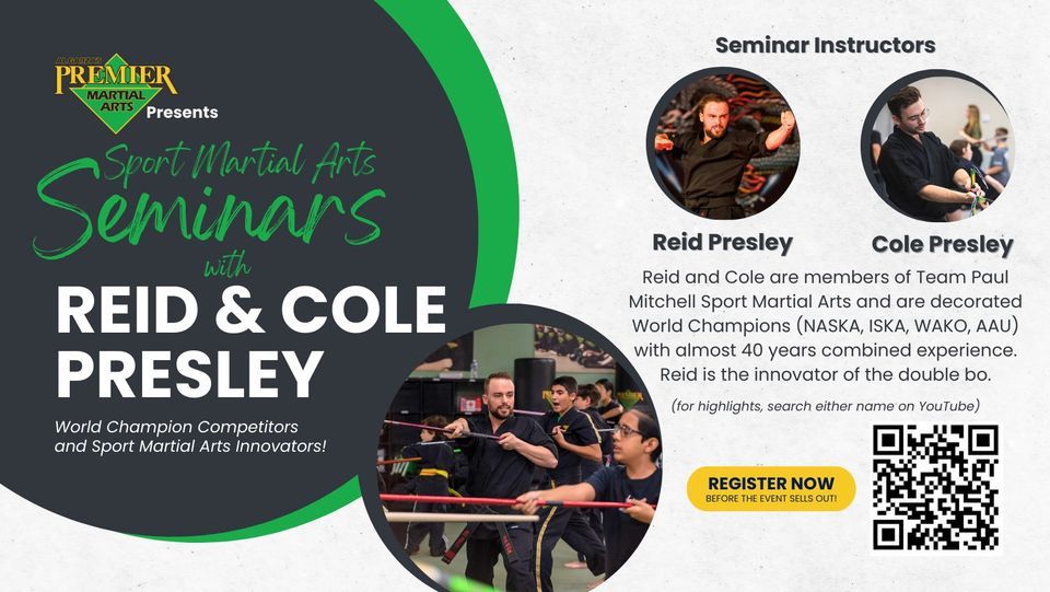 Reid & Cole Presley Sport Karate Seminars, Premier Martial Arts (3455