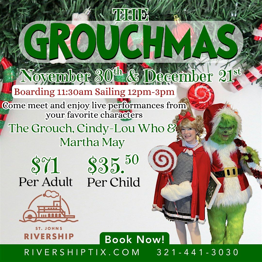 Grouch Character Lunch Cruise Aboard the Barbara Lee, 30 November | Event in Sanford | AllEvents