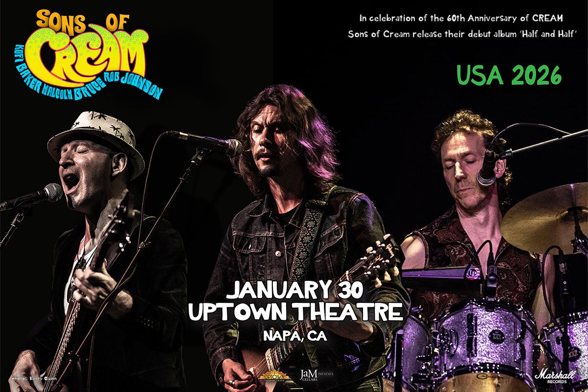 Sons of Cream, 30 January | Event in Monterey | AllEvents