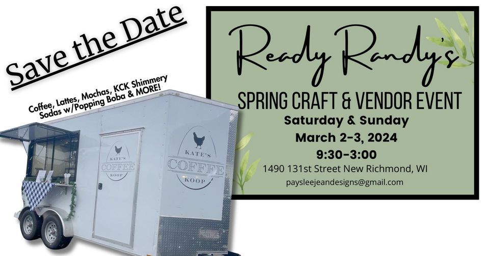 Kates Coffee Koop @ Ready Randys Spring Craft & Vendor Show, Ready ...